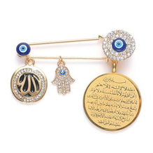 Load image into Gallery viewer, Turkish Evil Eye Brooch Pin Jewelry Protection Unique Gift
