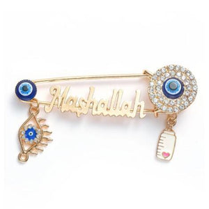 Turkish Evil Eye Brooch Pin Jewelry Protection Unique Gift