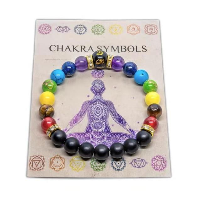 You Love We Ship Chakra Energy Bracelet 7 Chakra Lava Rock Bracelet Natural Healing Energy Meditation