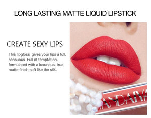 You Love We Ship Lipgloss Makeup Liquid Lipstick Lip Gloss  Waterproof Long Lasting Moisturizing Matte Lip Stick kit 6 Colors Lip Cosmetics